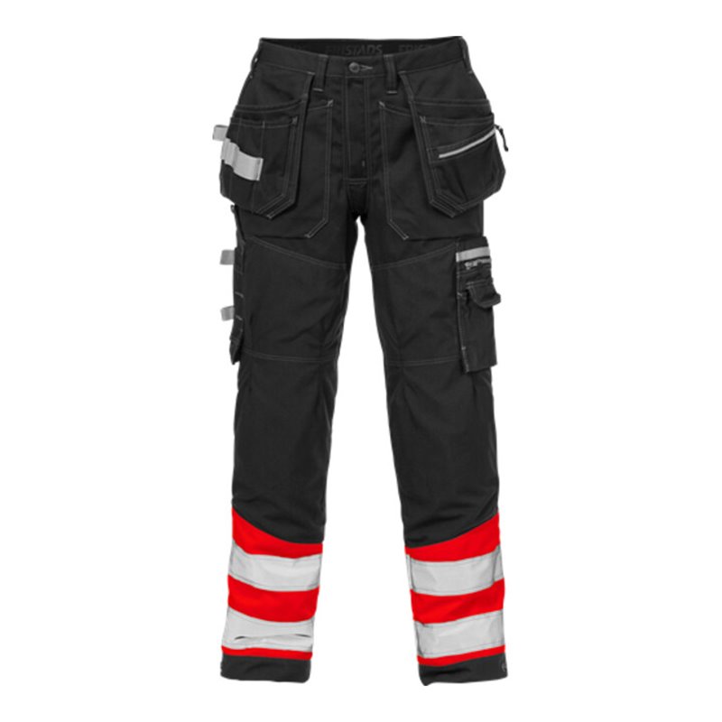 Fristads High Vis Handwerkerhose Kl. 1 2127 CYD Rot (Herren)
