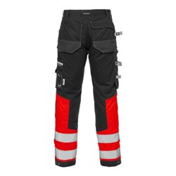 Fristads High Vis Handwerkerhose Kl. 1 2127 CYD Rot (Herren)