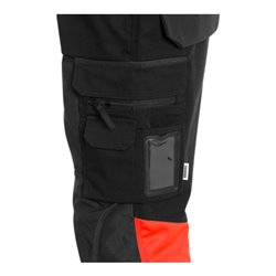 Fristads High Vis Handwerkerhose Kl. 1 2127 CYD Rot (Herren)