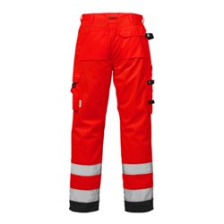Fristads High Vis Handwerkerhose Kl. 2 2025 PLU Rot (Herren)