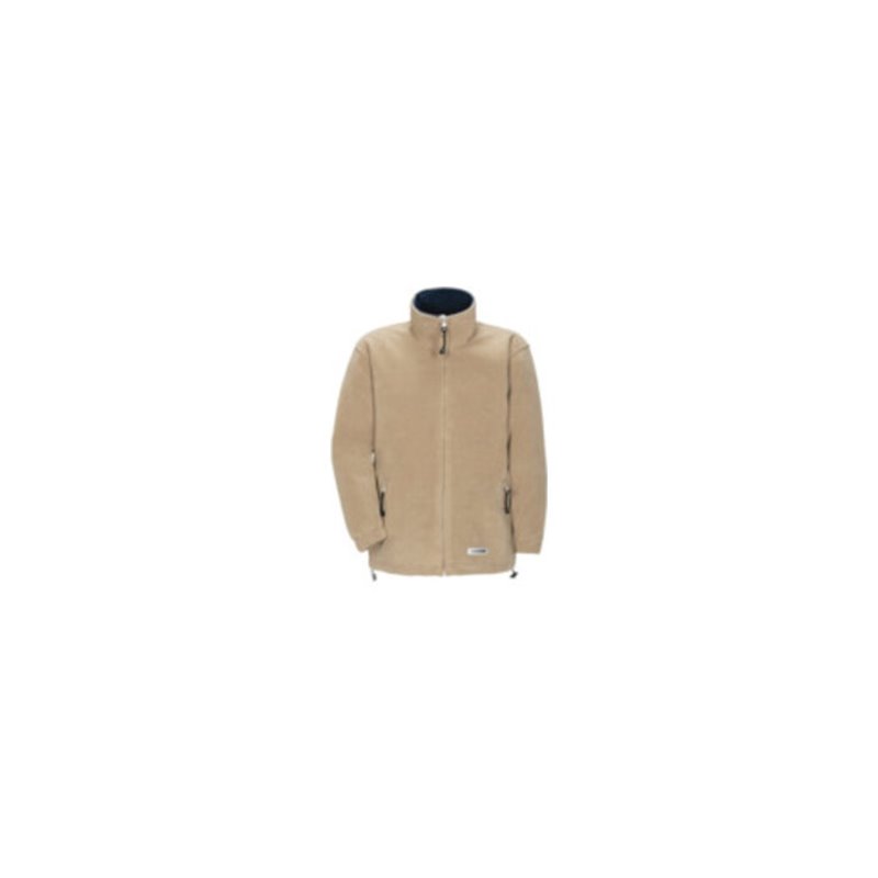 Planam Stream Fleece Jacke Winter camel/marine