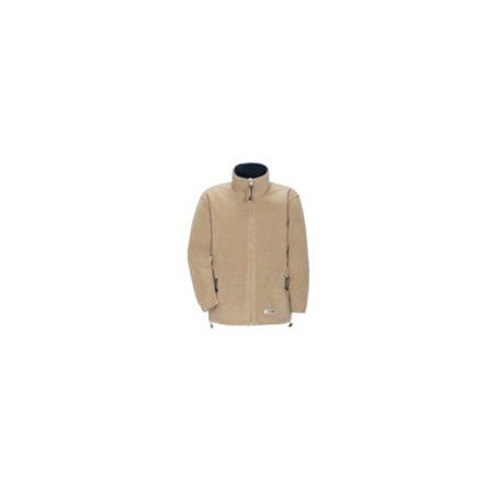 Planam Stream Fleece Jacke Winter camel/marine