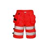 Fristads High Vis Handwerkershorts Kl. 2 2028 PLU Rot (Herren)