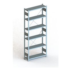 Meta Steckregal Grundregal S3 CLIP 150 GR lichtgrau + 6 Böden