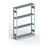 Meta Steckregal Grundregal S3 CLIP 230 GR lichtgrau + 4 Böden