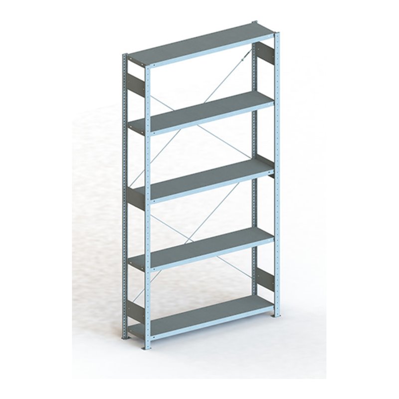 Meta Steckregal Grundregal S3 CLIP 230 GR verzinkt + 5 Böden