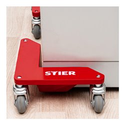 STIER Alu-Eckenroller-Set Tragkraft 100 kg 305x165x85 mm