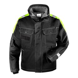 Fristads Baumwoll-Winterjacke 447 FASI Schwarz (Herren)