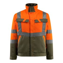 Mascot Arbeitsjacke Forster hi-vis orange/moosgrün