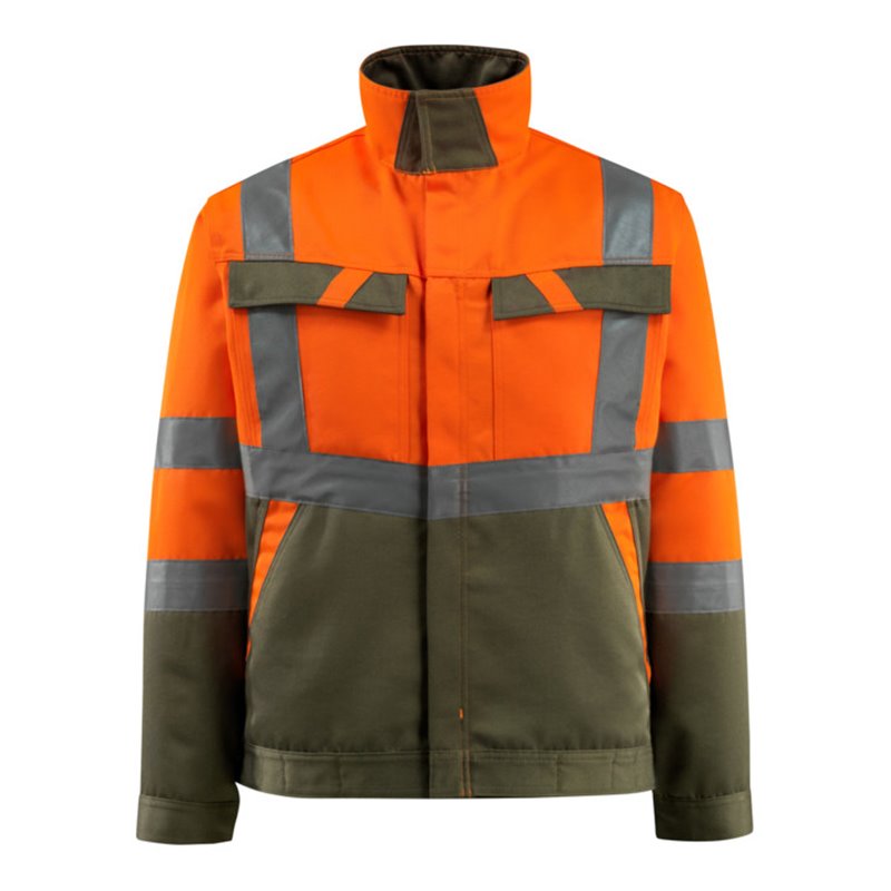 Mascot Arbeitsjacke Forster hi-vis orange/moosgrün
