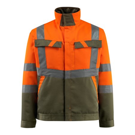 Mascot Arbeitsjacke Forster hi-vis orange/moosgrün