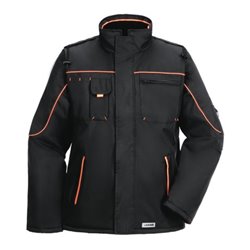 Planam Piper Jacke Winter schwarz/orange