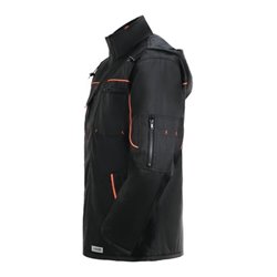 Planam Piper Jacke Winter schwarz/orange