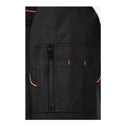 Planam Piper Jacke Winter schwarz/orange