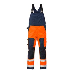 Fristads High Vis Latzhose Kl. 2 1015 PLU Orange (Herren)
