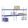 Bito Paletten-Komplettregal-Set P2 mit 2 Ebenen 800 kg, unmontiert enzianblau 1100 mm 4800 kg 2400 kg