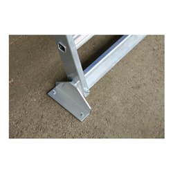 MUNK Aluminiu-Podesttreppe einseitig begehbar stationär