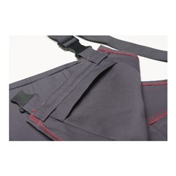 Planam Latzhose 400g/m² Hitze-/Schweißerschutz grau