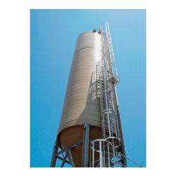 MUNK Einzügige Steigleitern Aluminium eloxiert