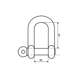 Schäkel Bolzen geschmiedet zöllig