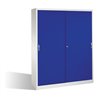 C+P Aktenschrank Acurado mit Schiebetüren 2 x 5 Ordnerhöhen Front Lapisblau Korpus Lichtgrau