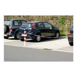 Absperrkette Kunststoff 6 mm, gelb/schwarz