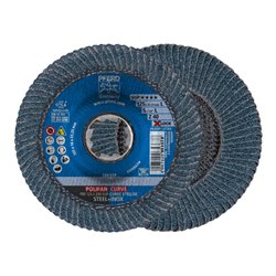 PFERD TOOLS POLIFAN-Fächerscheibe PFR 115-L Z40 SGP CURVE STEELOX/X-LOCK 40