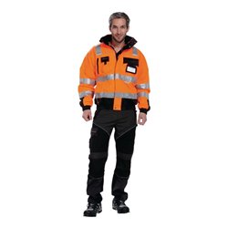 Asatex Warnschutz-Pilotenjacke orange/schwarz
