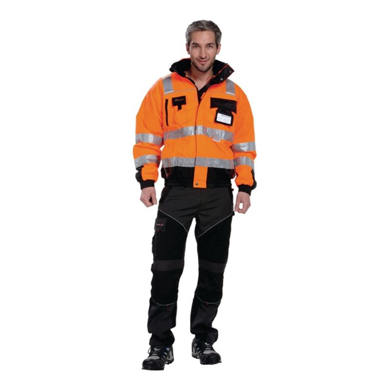 Asatex Warnschutz-Pilotenjacke orange/schwarz