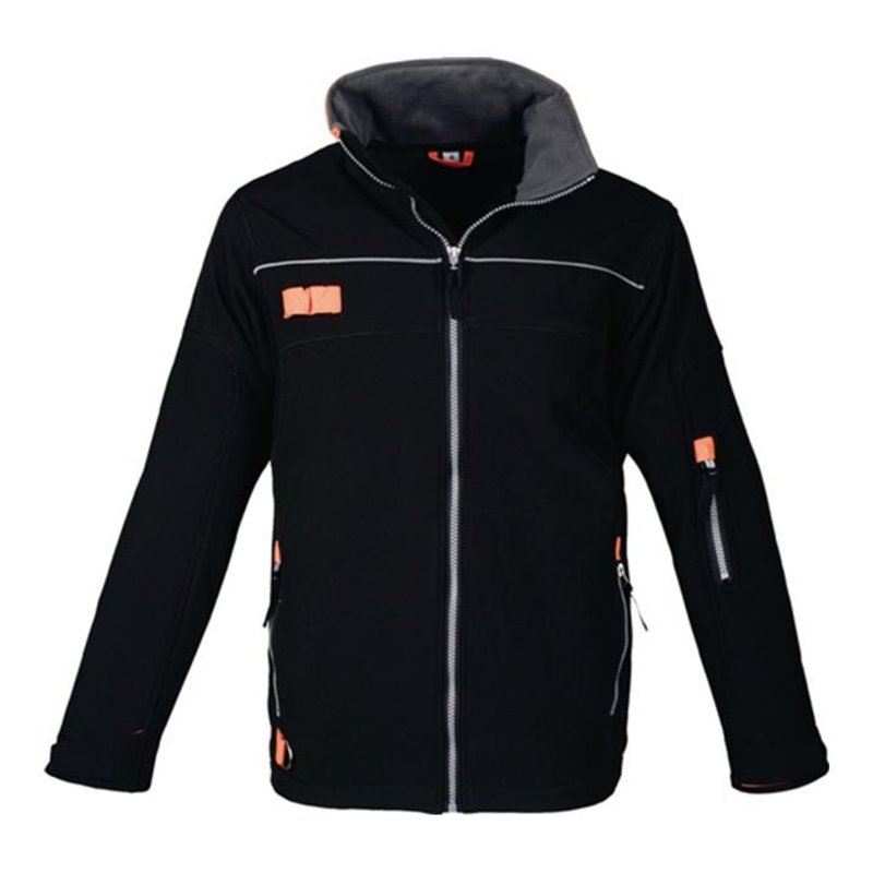 Softshelljacke schwarz/orange