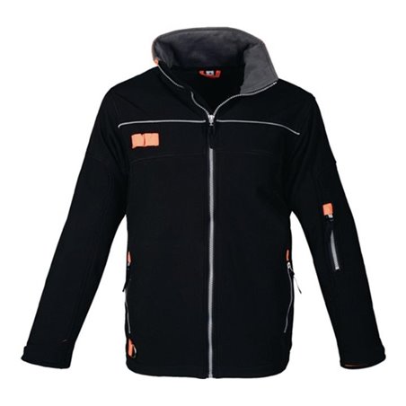Softshelljacke schwarz/orange