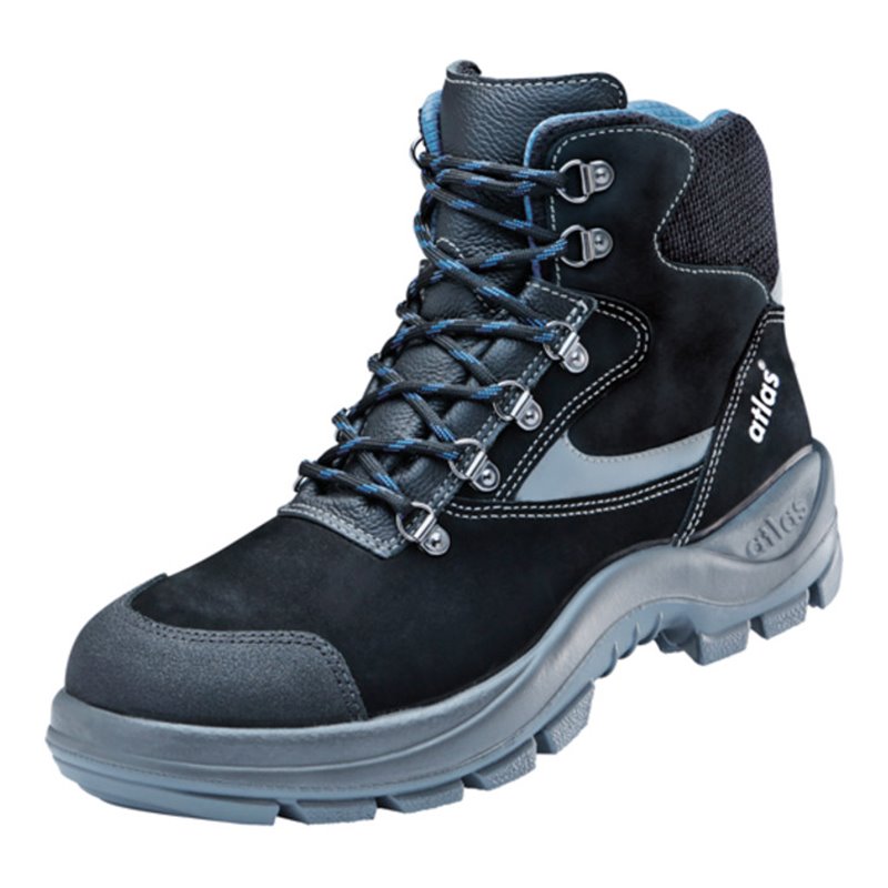 Atlas Sicherheitsstiefel ergo-med 700, S2 C, schwarz/blau