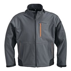 Terrax Softshelljacke dunkelgrau/schwarz/orange