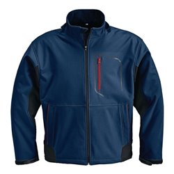 Terrax Softshelljacke marine/schwarz/rot