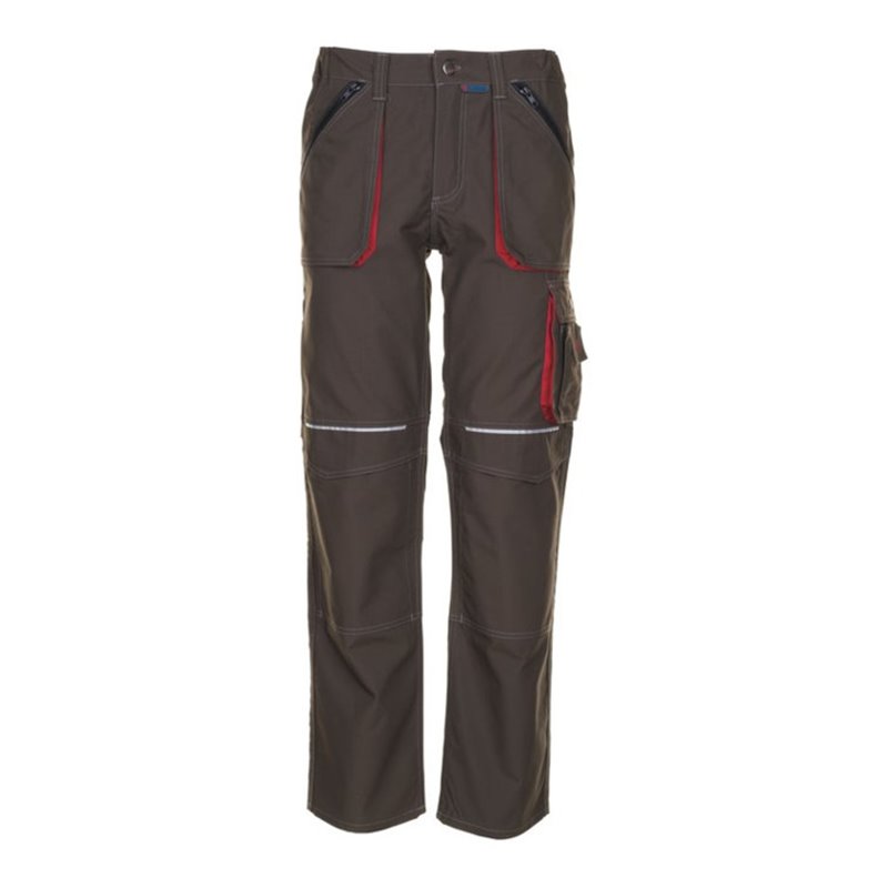 Planam Basalt Arbeitskleidung Bundhose oliv/rot