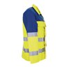 Planam Jacke 1-lagig Major Protect warngelb/kornblau