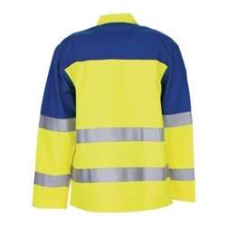 Planam Jacke 1-lagig Major Protect warngelb/kornblau