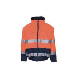 Planam Warnschutz-Comfortjacke orange/marine