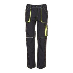 Planam Bundhose Basalt Neon anthrazit/gelb