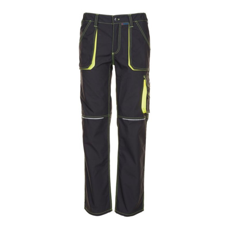 Planam Bundhose Basalt Neon anthrazit/gelb