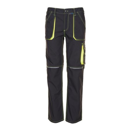 Planam Bundhose Basalt Neon anthrazit/gelb