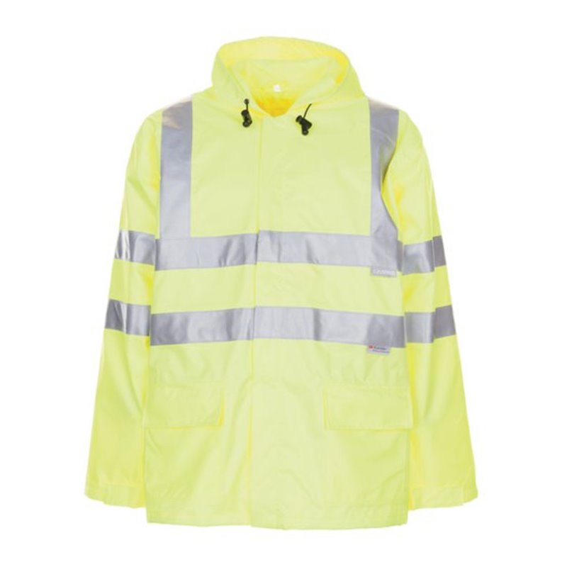 Planam Warnschutz-Regenjacke uni gelb