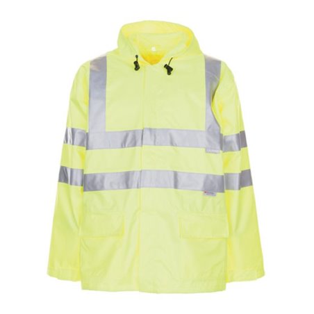 Planam Warnschutz-Regenjacke uni gelb