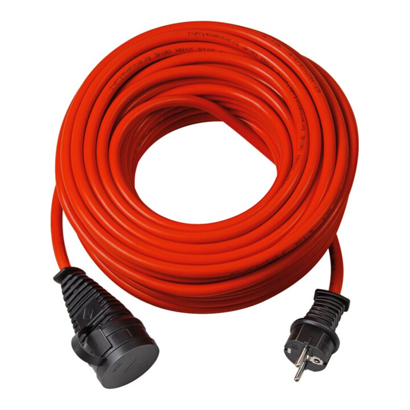 BRENNENSTUHL Verl.-Kabel BREMAXX 50m rot 1169860 N05V3V3-F3G1,5 - Stecker u. Kupplun 1169860