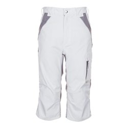 Planam 3/4 Hose Plaline reinweiß/zink