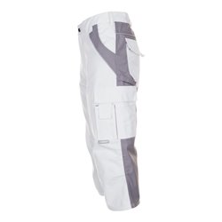 Planam 3/4 Hose Plaline reinweiß/zink