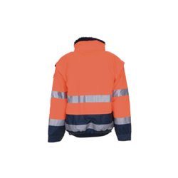 Planam Warnschutz-Comfortjacke EN471/343 orange/marine
