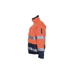 Planam Warnschutz-Comfortjacke EN471/343 orange/marine