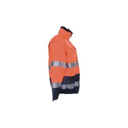 Planam Warnschutz-Comfortjacke EN471/343 orange/marine
