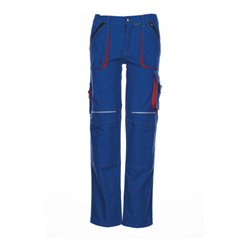Planam Bundhose Basalt kornblau/rot